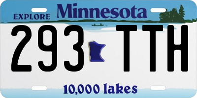 MN license plate 293TTH