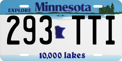 MN license plate 293TTI