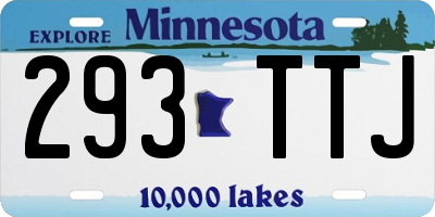 MN license plate 293TTJ