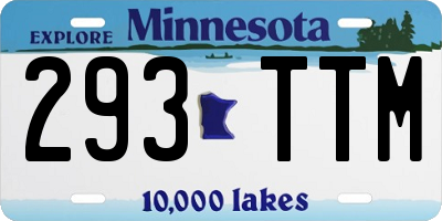 MN license plate 293TTM