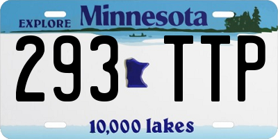 MN license plate 293TTP
