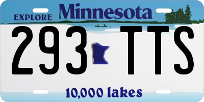 MN license plate 293TTS