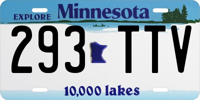 MN license plate 293TTV
