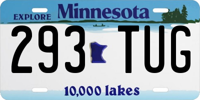 MN license plate 293TUG
