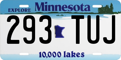 MN license plate 293TUJ