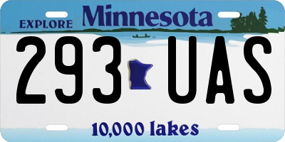 MN license plate 293UAS