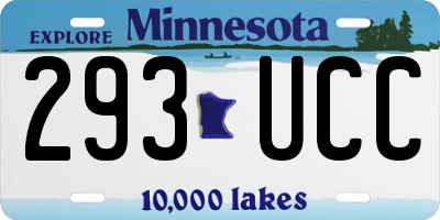 MN license plate 293UCC