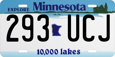 MN license plate 293UCJ