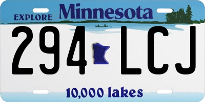 MN license plate 294LCJ