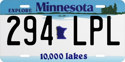 MN license plate 294LPL