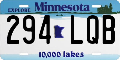 MN license plate 294LQB
