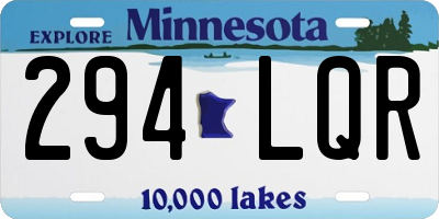 MN license plate 294LQR