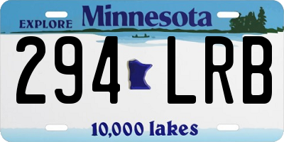 MN license plate 294LRB