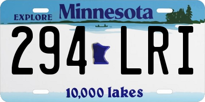 MN license plate 294LRI