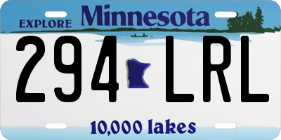 MN license plate 294LRL