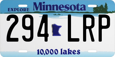 MN license plate 294LRP