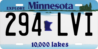 MN license plate 294LVI