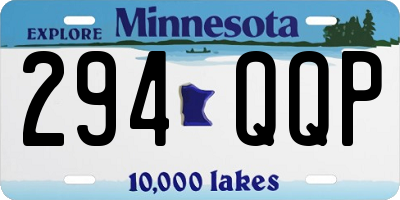 MN license plate 294QQP