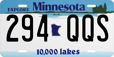 MN license plate 294QQS