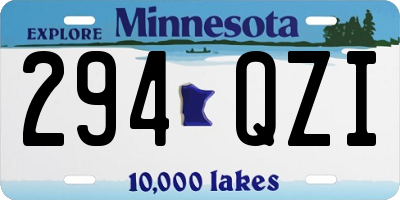 MN license plate 294QZI