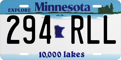 MN license plate 294RLL