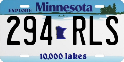 MN license plate 294RLS