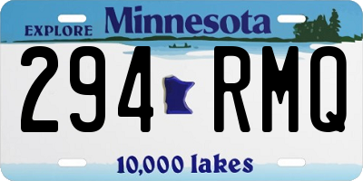 MN license plate 294RMQ