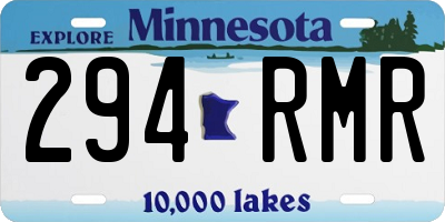 MN license plate 294RMR