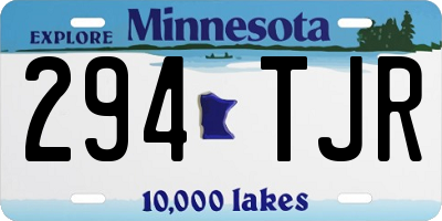 MN license plate 294TJR