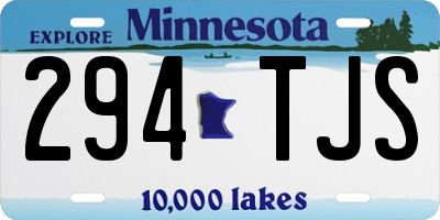 MN license plate 294TJS
