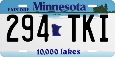 MN license plate 294TKI