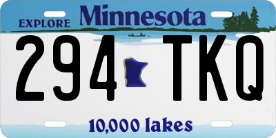 MN license plate 294TKQ