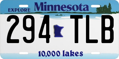 MN license plate 294TLB
