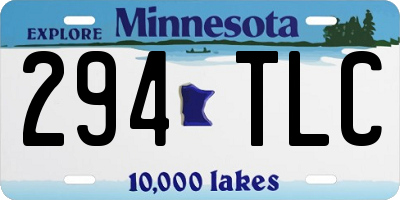 MN license plate 294TLC