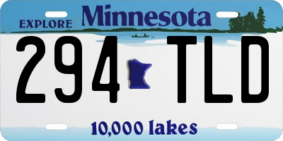 MN license plate 294TLD