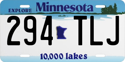 MN license plate 294TLJ