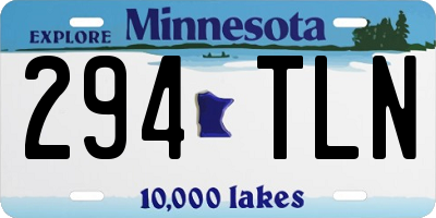MN license plate 294TLN
