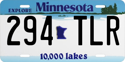 MN license plate 294TLR