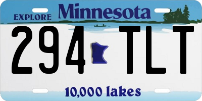 MN license plate 294TLT