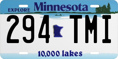 MN license plate 294TMI