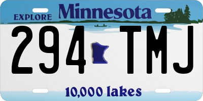 MN license plate 294TMJ