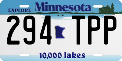 MN license plate 294TPP