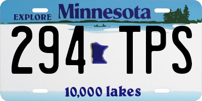 MN license plate 294TPS