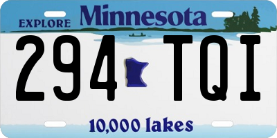 MN license plate 294TQI