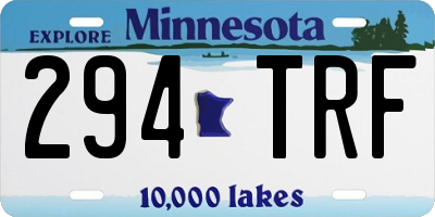 MN license plate 294TRF