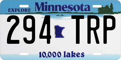MN license plate 294TRP