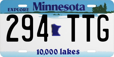 MN license plate 294TTG