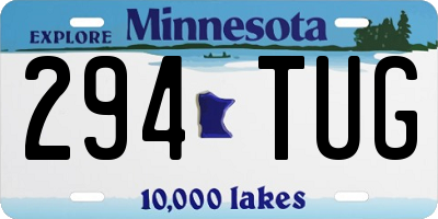 MN license plate 294TUG