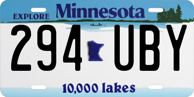 MN license plate 294UBY