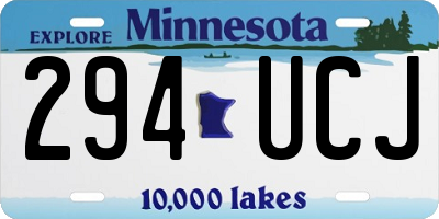 MN license plate 294UCJ